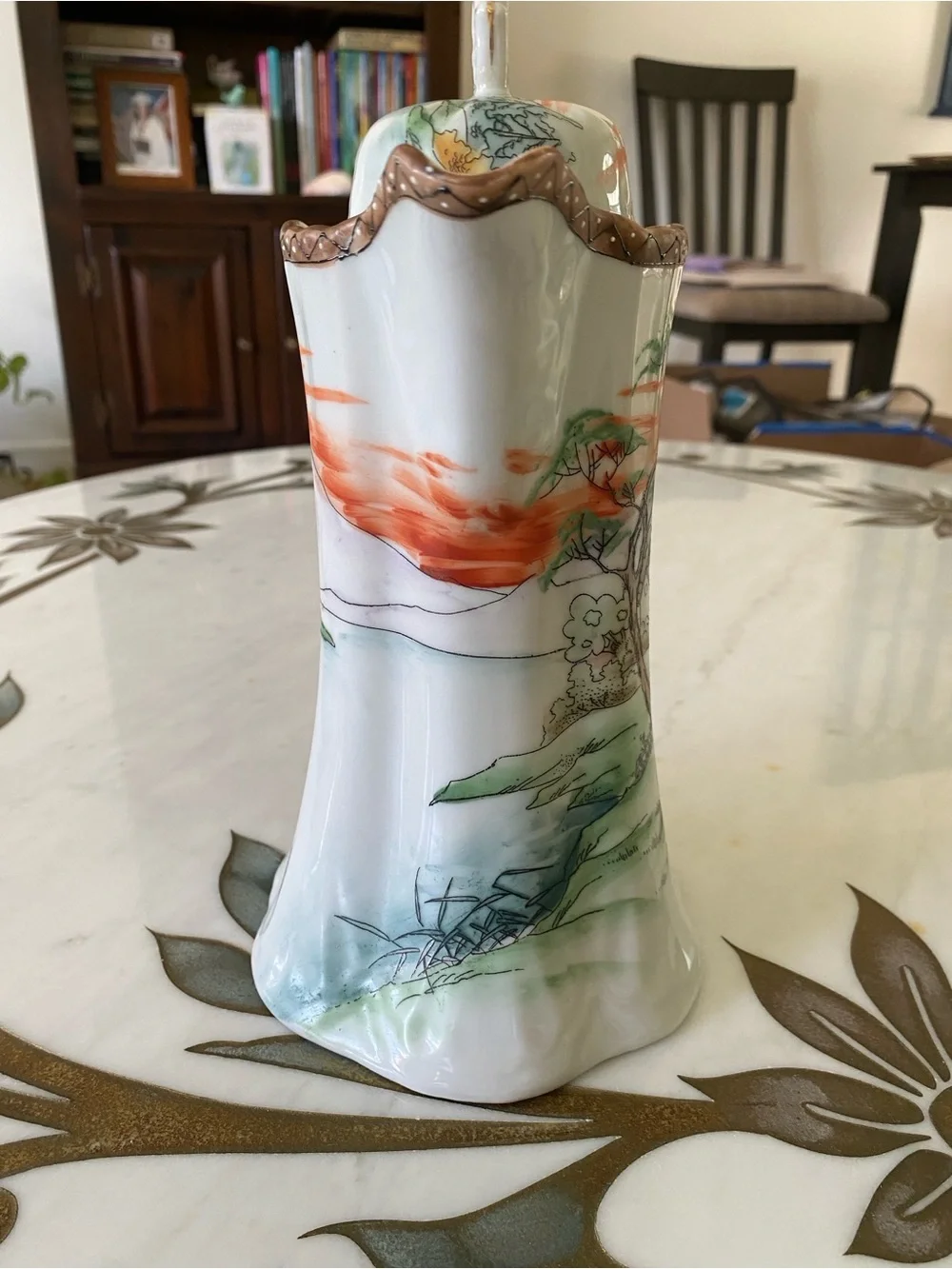 Antique/Vintage Nippon HandPainted Porcelain Lidded Chocolate Pot Nordic Village